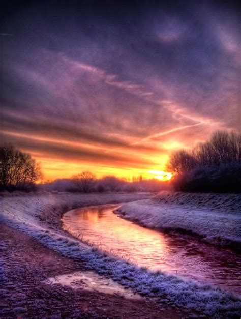 Stocksunrise On Frosty River By Needanewname Just Be Sure To Credit