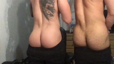 hot str8 friends show their butts