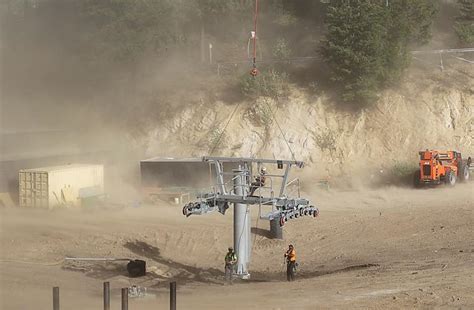 New Ski Lift Towers Whirl In To Bogus Basin Local News