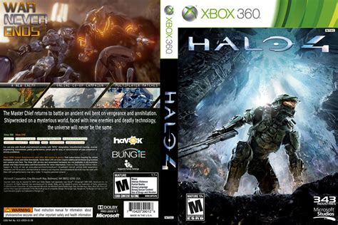Capa Cover Caratula Xbox360 Halo 4 Capa Scan