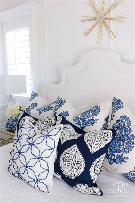 How To Create A Luxurious Summer Bed Randi Garrett Design Blue And