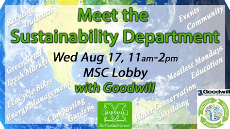 Meet The Sustainability Department Sustainability Department