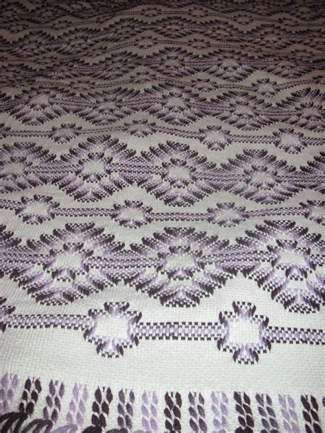 Swedish Weave Blanket In Shades Of Plum Vagonite Artesanato E Faça
