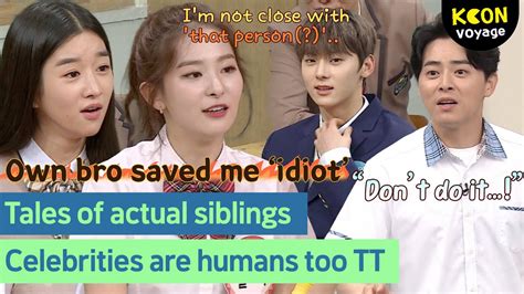 Knowing Bros Celeb Siblings Tales Compilation Youtube