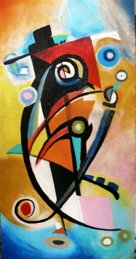 "Wassily Kandinsky" (acrilico sobre madera) por erikstern | Dibujando