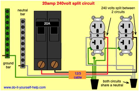 240v Double Pole Breaker Wiring