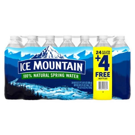 Ice Mountain 100 Natural Spring Bottled Water 28 Bottles 169 Fl