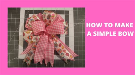 How To Make A Simple Bow  YouTube