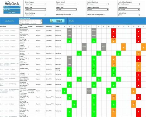 Free Preventive Maintenance Template Excel Download