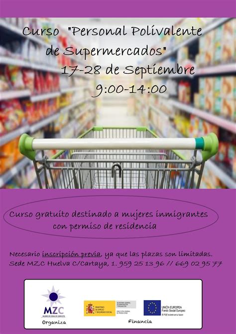 Mzc Huelva Curso Personal Polivalente De Supermercado Acción Social
