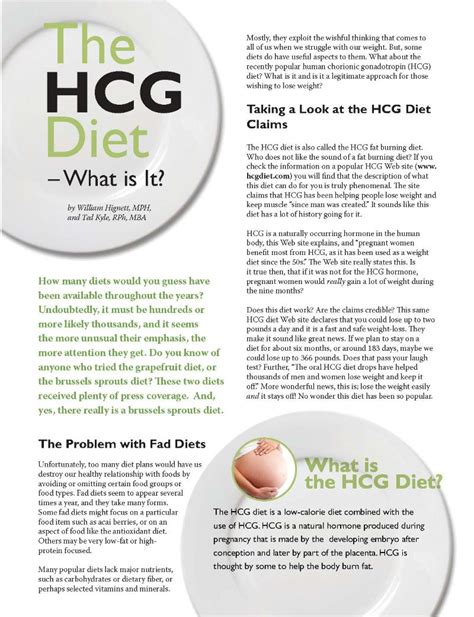 The Hcg Diet What Is It Obesity Action Coalition