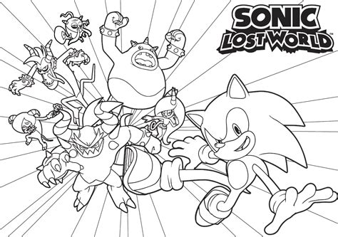 Sonic, the blue hedgehog, battles his main opponent of the show, the ugly dr. Sonic And Friends Coloring Pages - Coloring Home