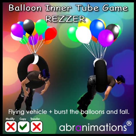 Second Life Marketplace Balloon Inner Tube Vehicle Game Boxed