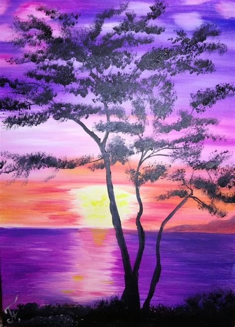 Oil Painting Sunset Wall Decor Design Paintings By Nataliia Plakhotnyk