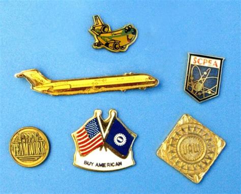 Lot Of Six Aerospace Pins Ebay