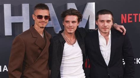 David Beckhams Lookalike Sons Brooklyn Romeo And Cruz Revive Three Of