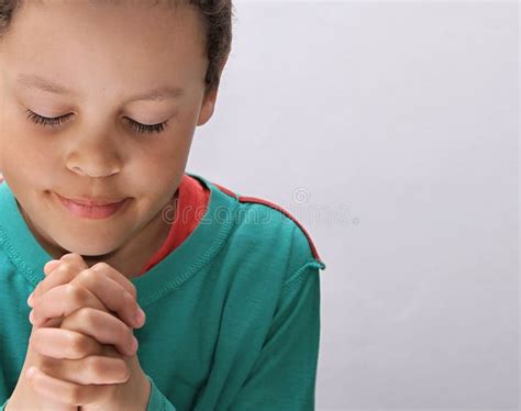 Boy Praying To God Stock Photo Stock Image Image Of Male Christian