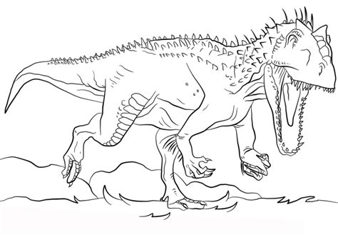 Indominus Rex Coloring Pages in 2020 | Dinosaur coloring pages, Dinosaur coloring, Dinosaur pictures