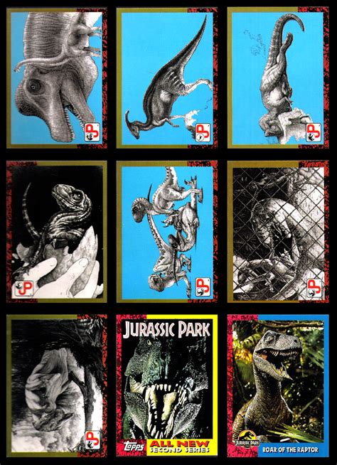 Jurassic Park Topps Trading Cards Park Pedia Jurassic Park
