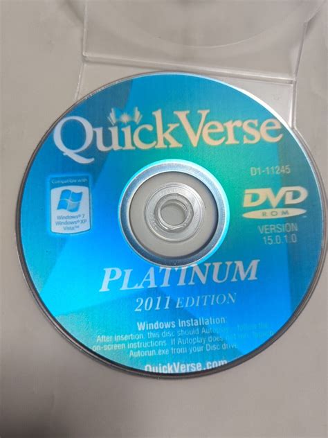 Quickverse 2011 Platinum Edition More Module Included Over The Deluxe