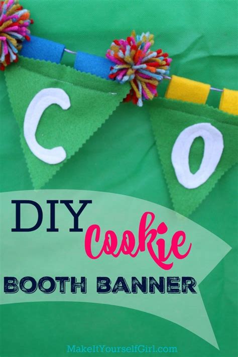 DIY Cookie Booth Banner Bling Your Booth Girl Scout Cookies Booth Girl Scout Crafts