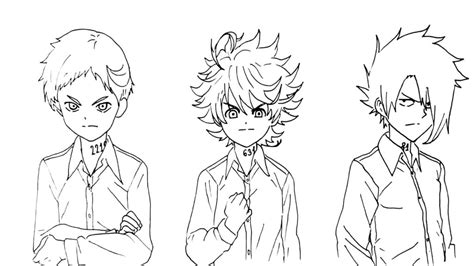 The Promised Neverland Coloring Pages Free Coloring Pages