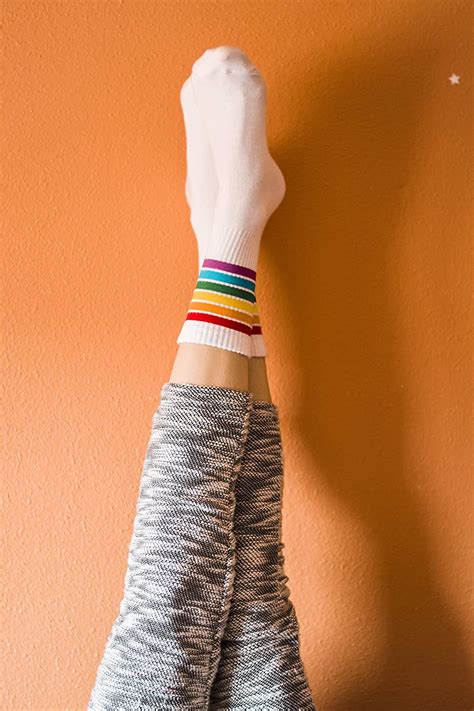 Roits Pride Sport Socks For Men And Women Rainbow Flag Lgtb Gay Parade Cool Happy Retro Crew