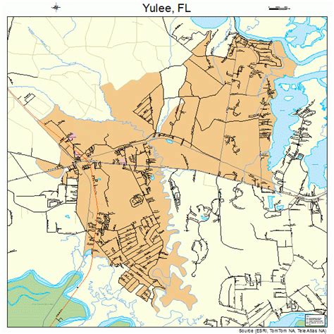 Yulee Florida Street Map 1279175