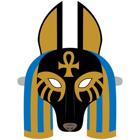 Egyptian God Anubis Mask Template Free Printable Papercraft Templates