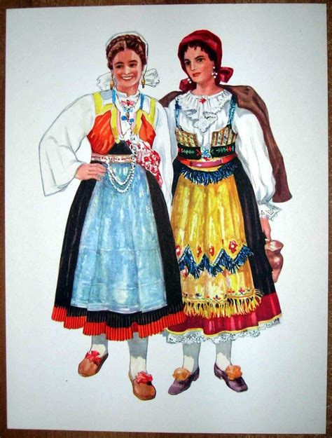 Croatia Folk Costume Zlarin Omisalj Traje Tnico Traje T Pico Trajes