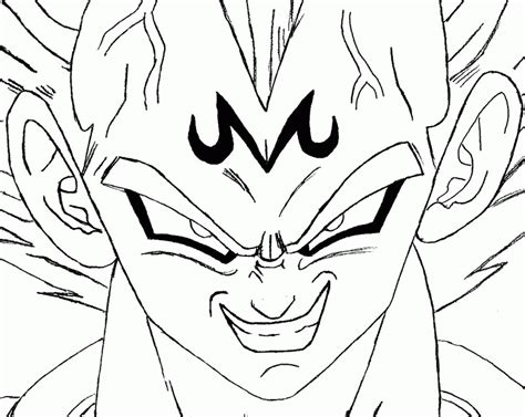 Coloring Page Vegeta Dragon Ball Gt Coloring Home