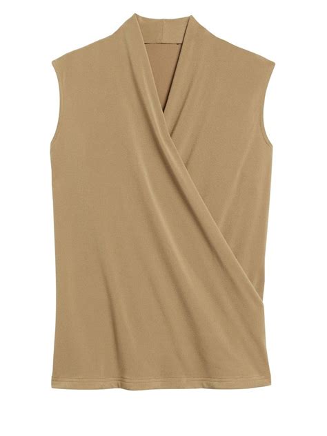 Wrap Effect Top Banana Republic In 2020 Tops High Rise Style Top