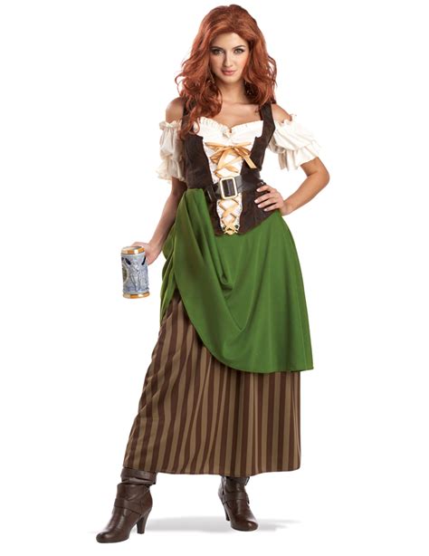 Brown With Green Bavarian Costume For Women Adults Costumesand Fancy