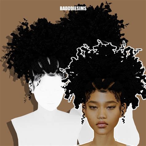 An Image Of A Woman With Afros On Her Head And Another Persons Hair In