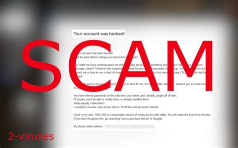 “your Account Was Hacked” Scam Emails How To Remove Dedicated 2