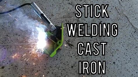 Stick Welding Cast Iron With 6013 Electrodes Youtube