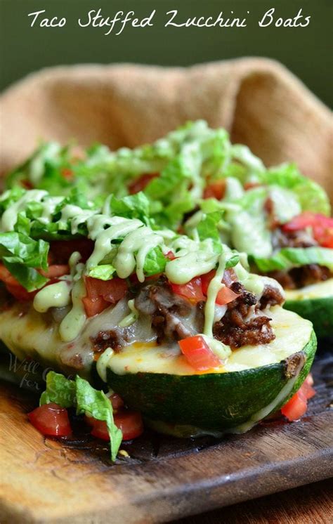 Every summer i plant way to. Taco Stuffed Zucchini Boats - Will Cook For Smiles