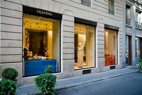 Milan Italy September 24 2017 Valentino Store In Milan Fa