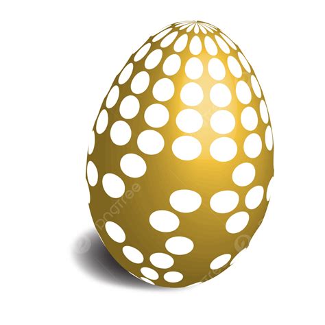 3d Easter Egg Vector Art Png 3d Golden Easter Egg 3d Egg Golden
