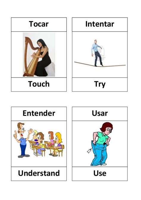 Four Different Types Of Words With Pictures On Them