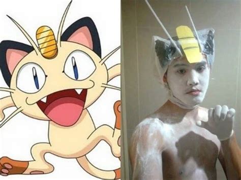 Meowth Pokemon Low Cost Cosplay Know Your Meme