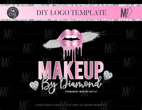 Lip Gloss Logo Design gloss Logo Design lip gloss Logo | Etsy in 2021 | Logo design, Salon logo