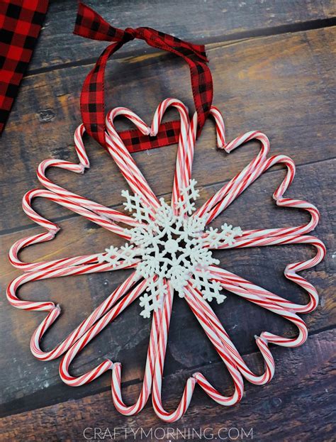 Candy Cane Wreath Craft For Christmas Crafty Morning