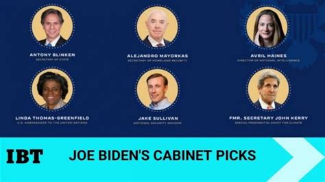 Maybe you would like to learn more about one of these? Who's who in Joe Biden's cabinet: US President-elect ...