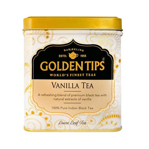 Golden Tips Vanilla Flavour Black Tea Tin Can 100g