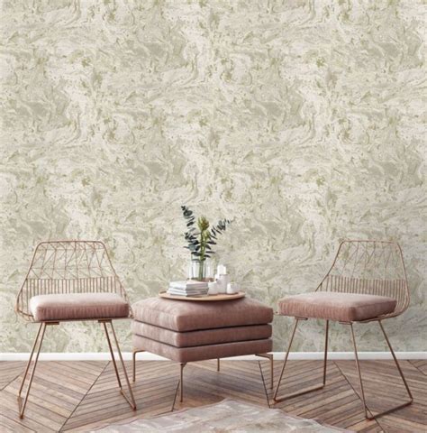 Marble Effect Wallpaper Cream And Gold Grandeco Wallpaper