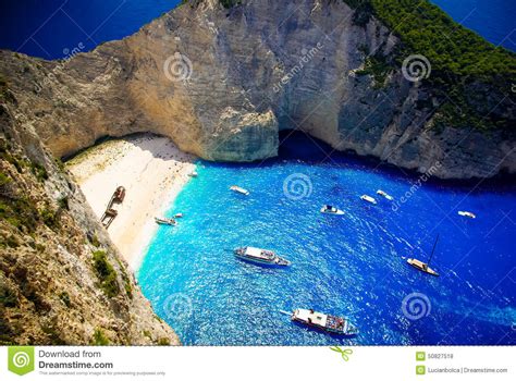 Navagio Beach Shipwreck Beach Zakynthos Island Greece