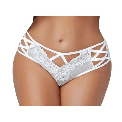 Lacy Line Lacy Line Sexy High Waisted Plus Size Cheeky With Strappy Details
