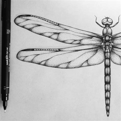 Treintattoo Dragonfly Tattoo Design Dragonfly Tattoo Pointillism Tattoo