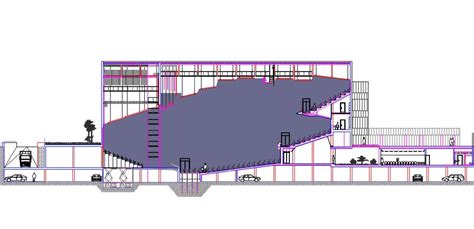 Auditorium Building Seating Section Dwg File Cadbull